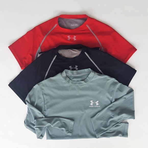 Boys Under Armour Fitted Tops - Picture 1 of 7